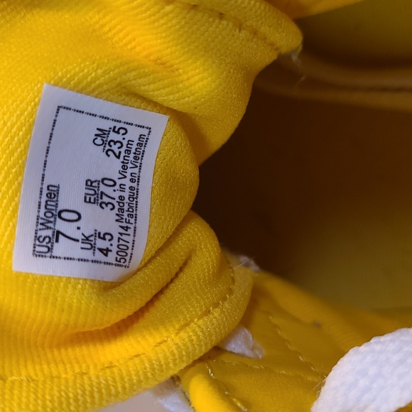 Vans Old Skool Yellow White Suede Shoes - Picture 10 of 10